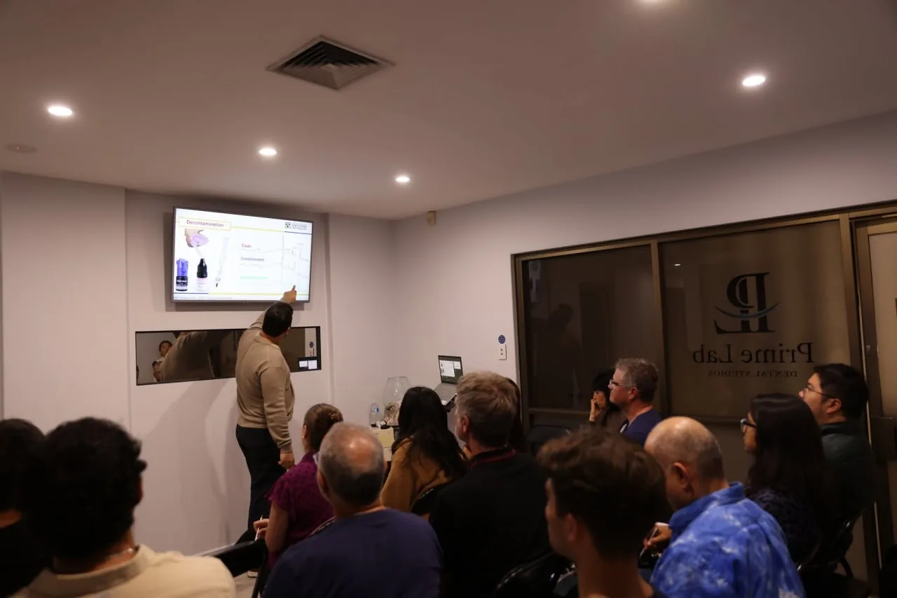 Prime Lab Dental Studios hosting a continuing-education session for dentists