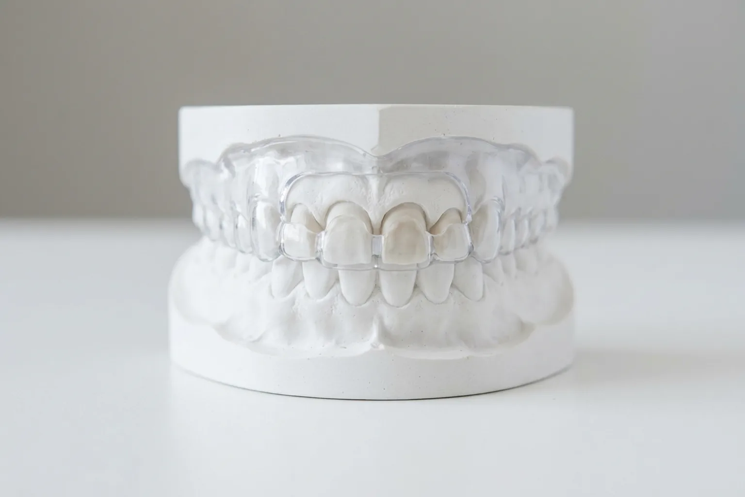 Prep reduction guide produced from a digital wax-up by Prime Lab Dental Studios
